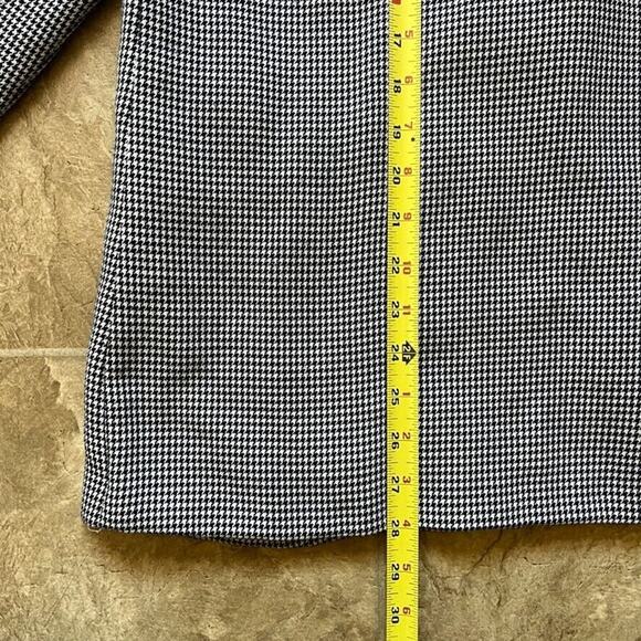 Vtg Womens Houndstooth Blazer 10 Office Corpcore Career Workwear Classic Preppy - Picture 6 of 9